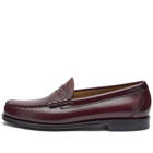 Bass Weejuns Men's Larson Moc Croc Mix Loafer in Wine Leather