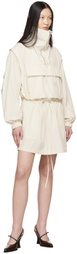 Helmut Lang Off-White Gusset Minidress