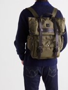 BELSTAFF - Bruce Logo-Appliquéd Leather-Trimmed Canvas Backpack