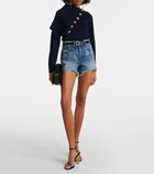 Re/Done Low-rise denim shorts