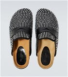 JW Anderson - Embellished leather slippers