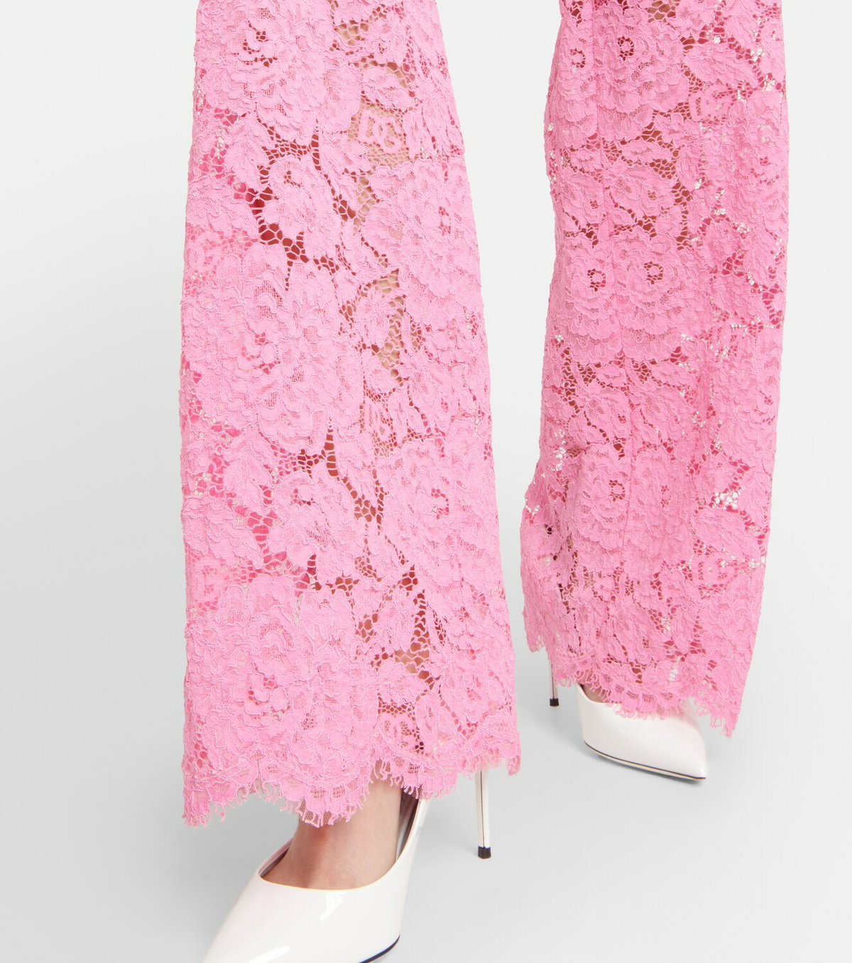 Dolce&Gabbana High-rise wide-leg lace pants Dolce & Gabbana