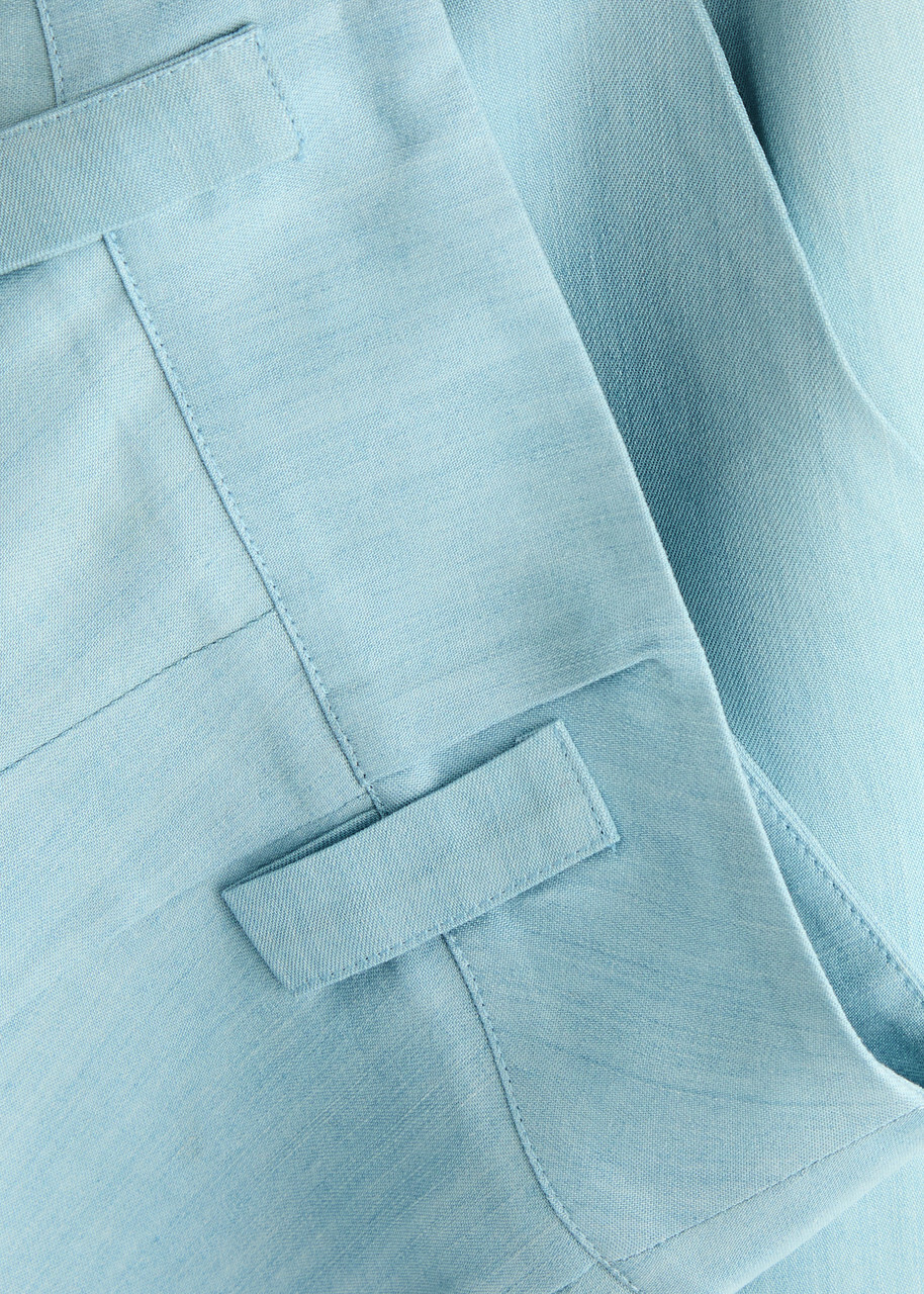 Lug Von Siga Maria Wide-leg Woven Trousers Light Blue