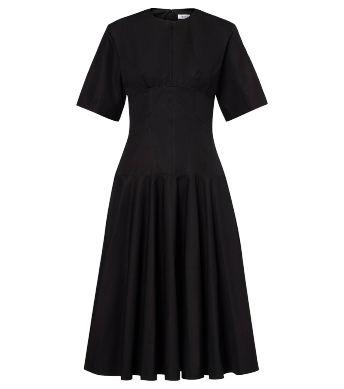Alexander McQueen - Off-shoulder cotton poplin midi dress