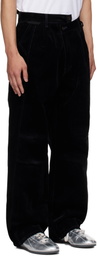 Andersson Bell Black Crossover Carpenter Wide Leg Jeans
