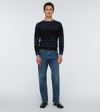 Maison Margiela - Striped wool and linen sweater