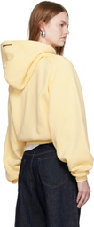 Fear of God ESSENTIALS Yellow Fleece Raglan Hoodie