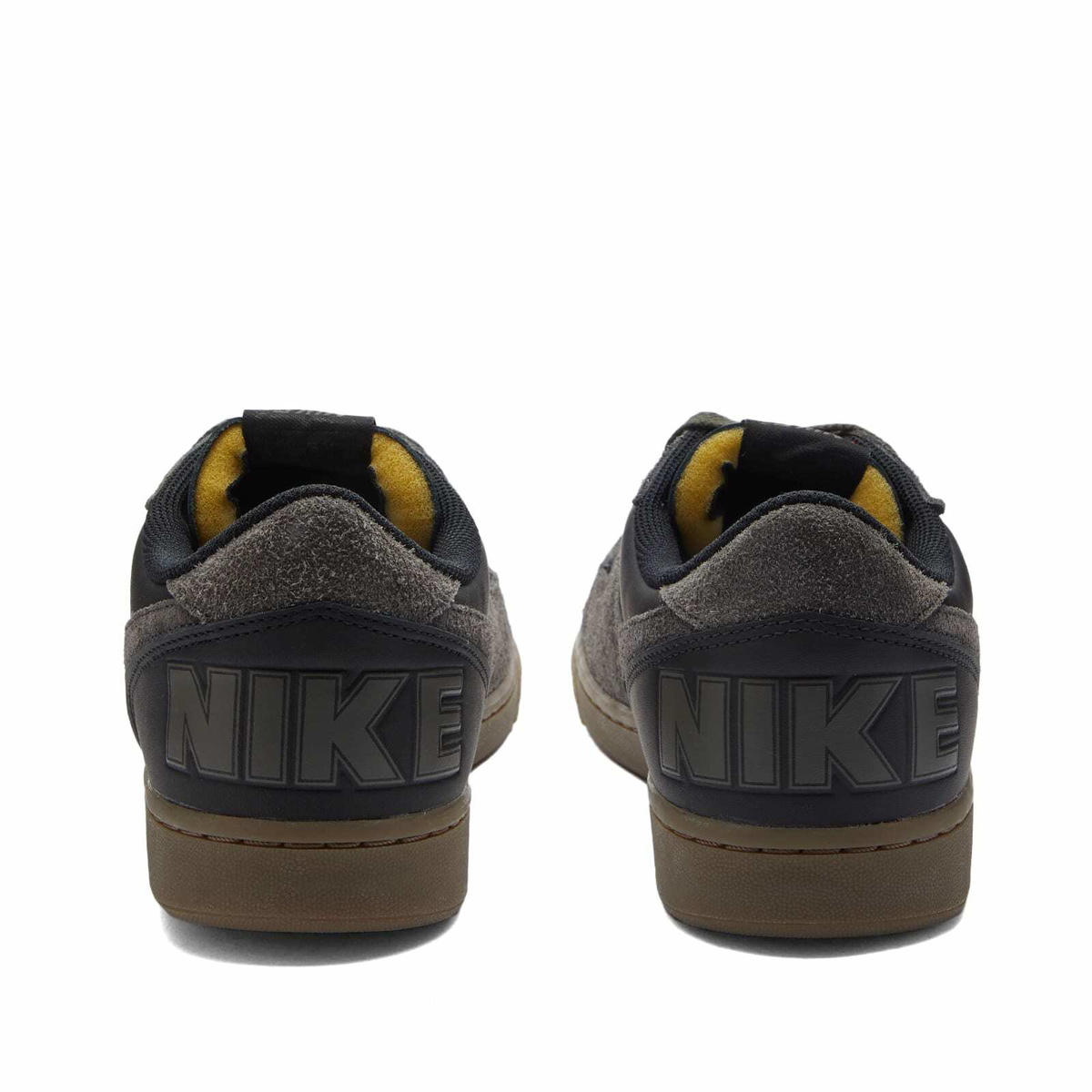 Nike Mens Terminator Low Sneakers In Blackmedium Ash Nike