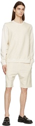 Isaia Off-White French Terry Spongy Sweater
