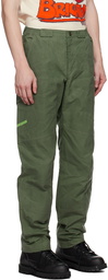 Robyn Lynch Khaki Waxed Cargo Pants