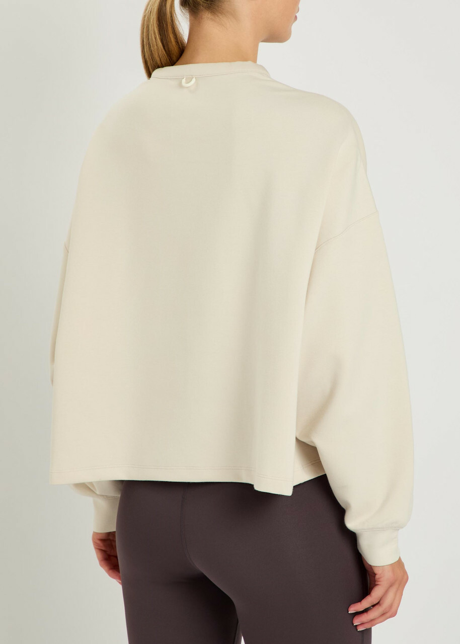 Nike Cropped Jersey Sweatshirt Beige