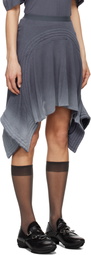 Kiko Kostadinov Navy Celritatem Padded Midi Skirt