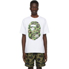 BAPE White Camo Big Ape Head T-Shirt