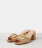 Valentino Garavani VLogo Signature 60 metallic mules