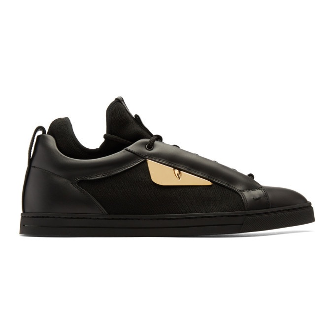 Photo: Fendi Black and Gold Bag Bugs Sneakers