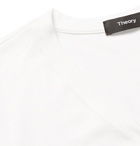 Theory - Claey Silk and Cotton-Blend T-Shirt - Ivory