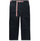 Thom Browne - Belted Cotton-Twill Cargo Trousers - Blue