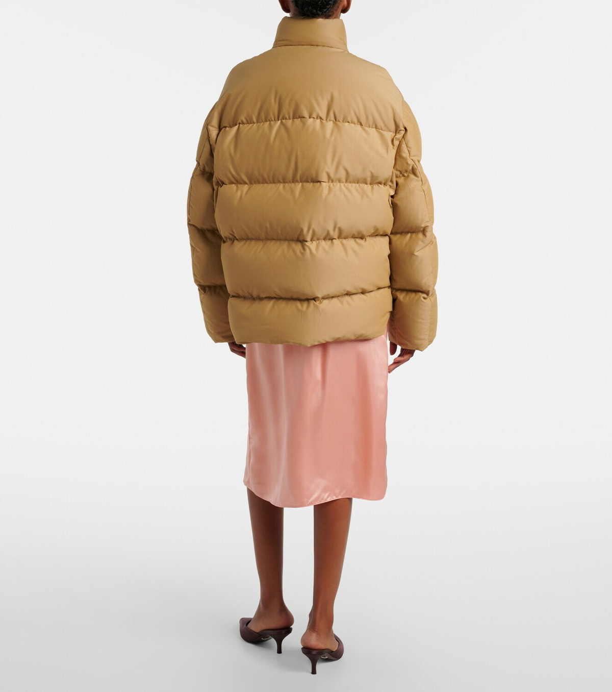 Prada Logo cotton-blend puffer jacket