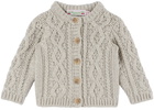 Bonpoint Baby Gray Bartolina Cardigan