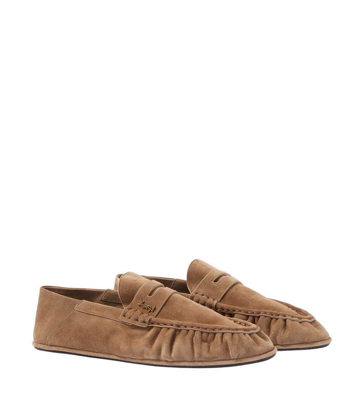 Photo: Saint Laurent Le Loafer suede penny loafers
