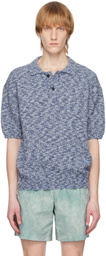 LE17SEPTEMBRE Blue Two-Button Polo