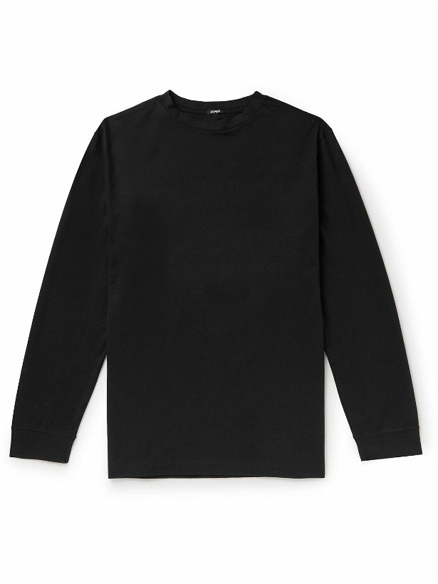 Photo: Aspesi - Supima Cotton-Jersey T-Shirt - Black