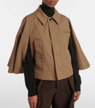 Burberry Cropped gabardine cape