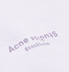 Acne Studios - Oversized Logo-Print Cotton-Jersey Sweatshirt - Men - Lilac
