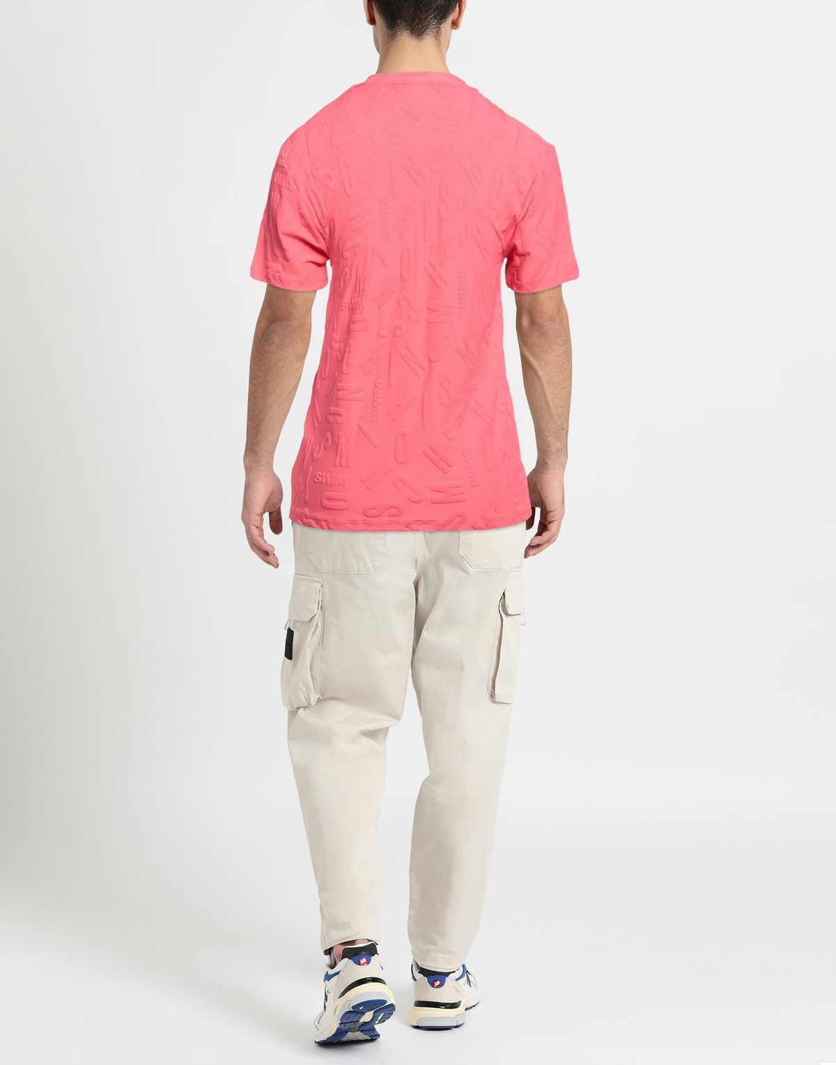 Moschino Mens T-shirt Coral
