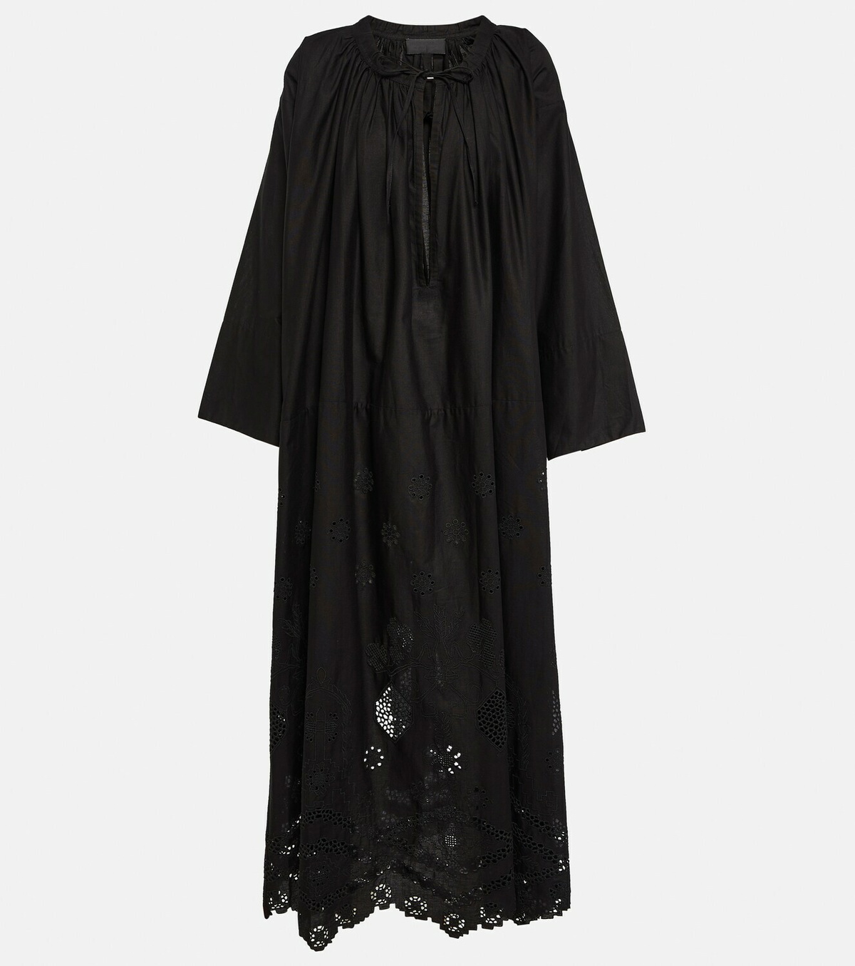 Nili Lotan Nelya embroidered cotton maxi dress Nili Lotan