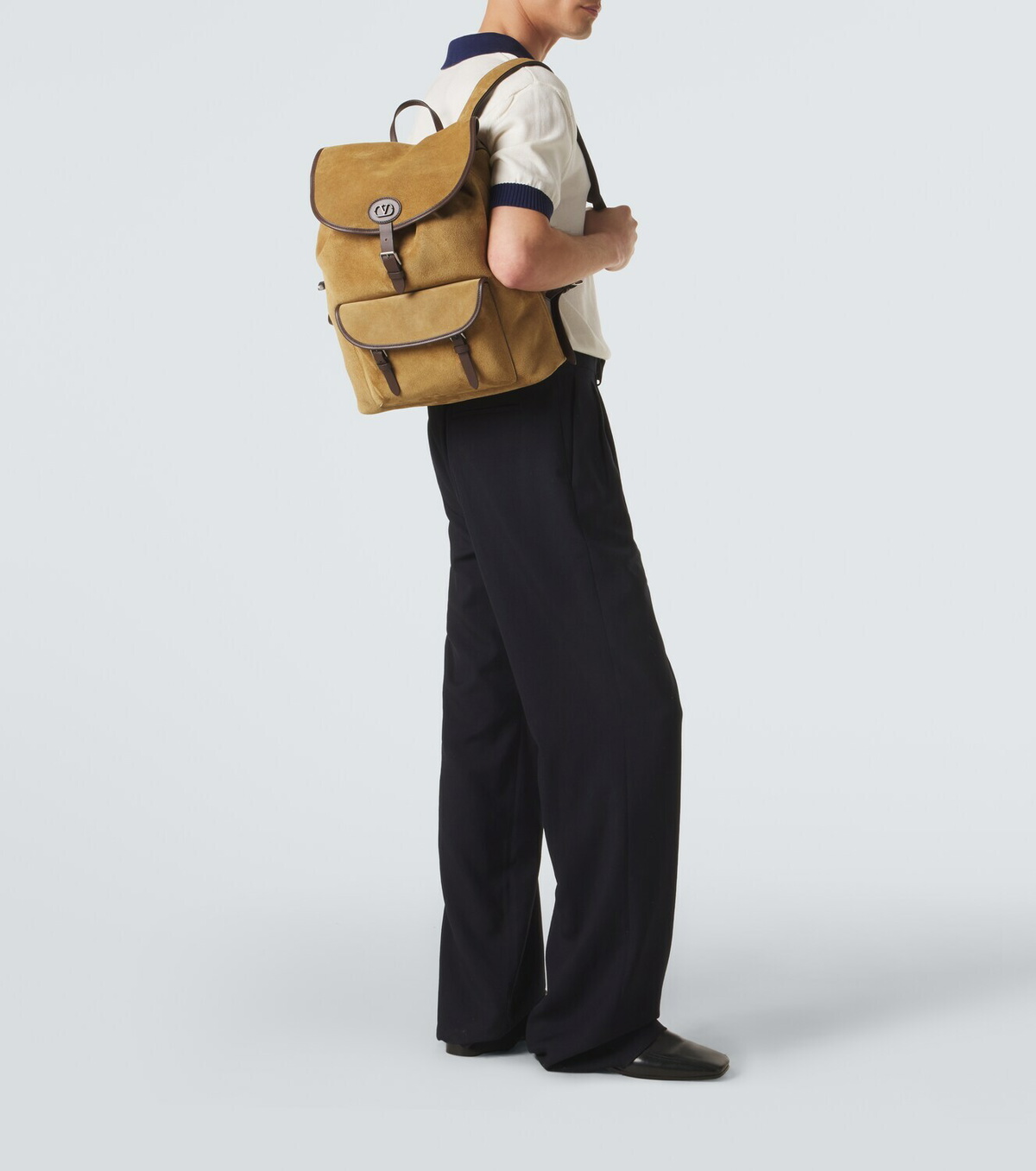 Valentino Garavani VLogo suede backpack