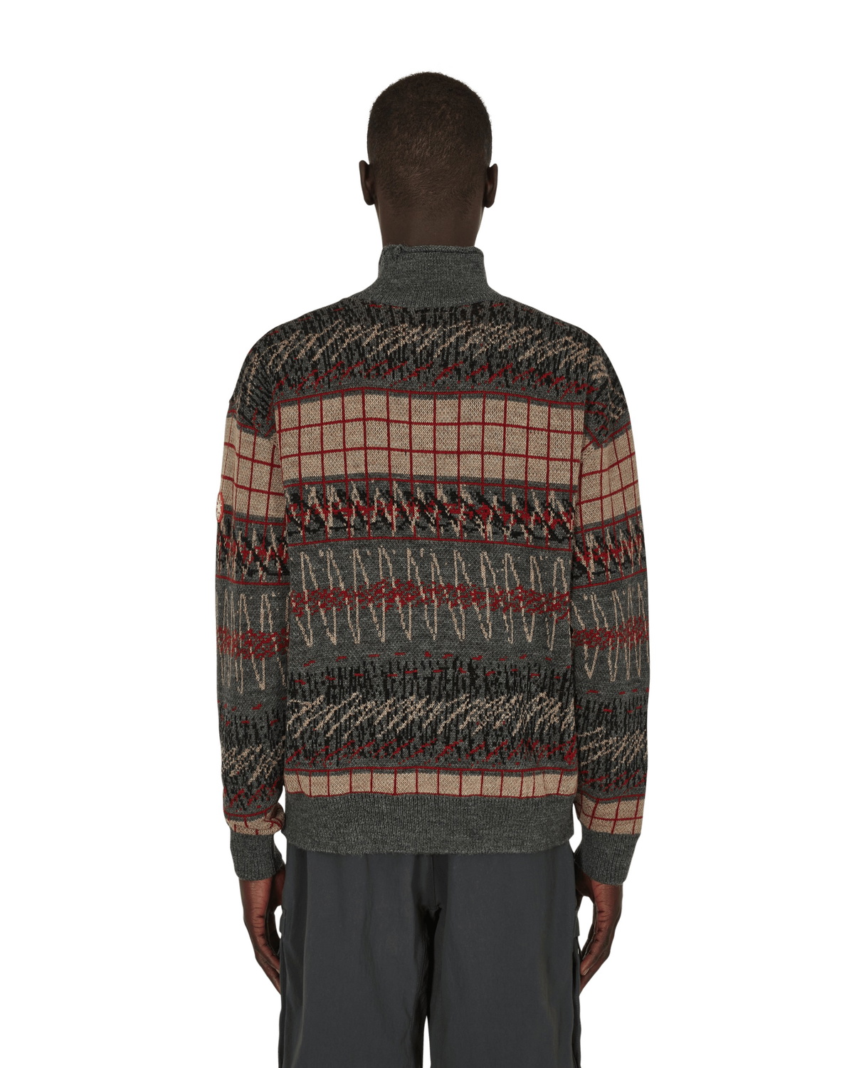 Wave Line Wool Knit Sweater Cav Empt