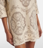 Valentino VGold floral cotton-blend tunic