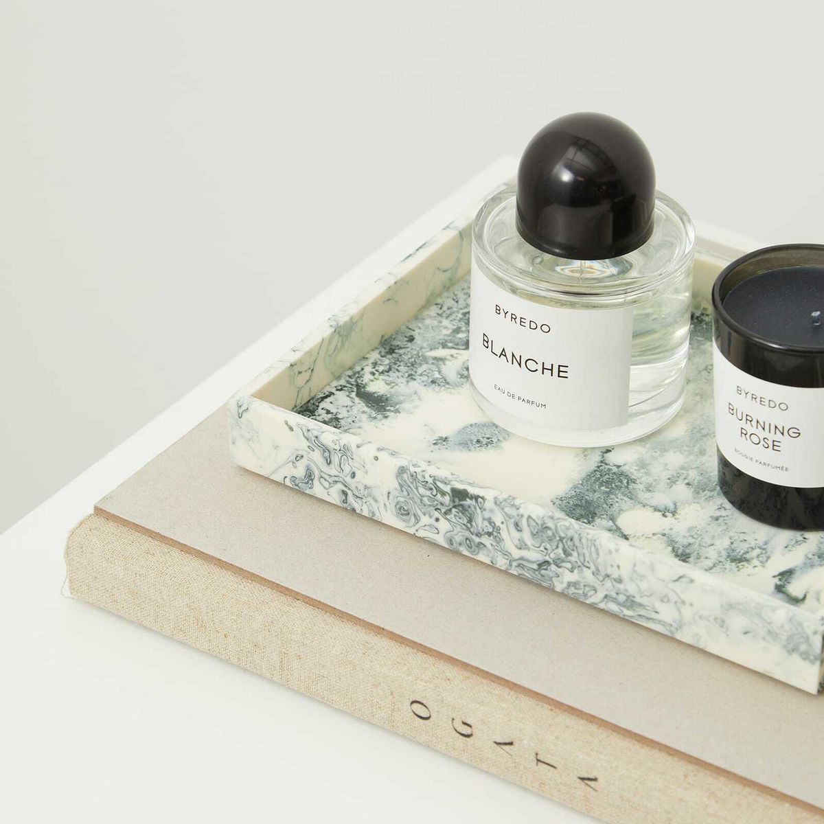 ferm LIVING Mist Tray - 15x20cm in Emerald/Off-White 