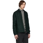 Schnaydermans Black and Green Boucle Zipshirt Jacket