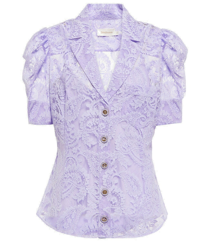 Photo: Zimmermann - Floral lace shirt