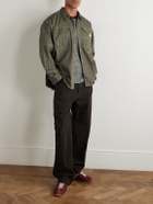 Story mfg. - Organic Cotton-Twill Shirt - Brown