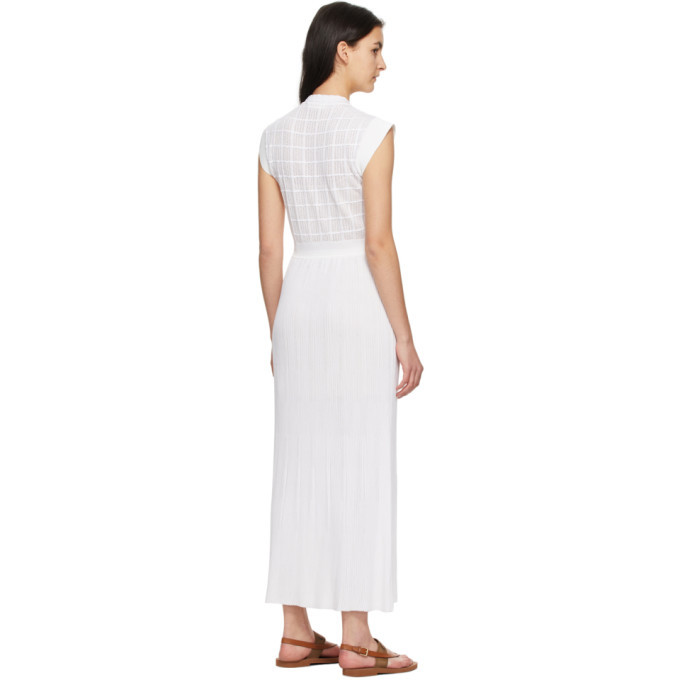 Chloe White Sleeveless Knit Dress Chloe
