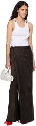 Jean Paul Gaultier Brown 'The Suit Pant Skirt' Trousers