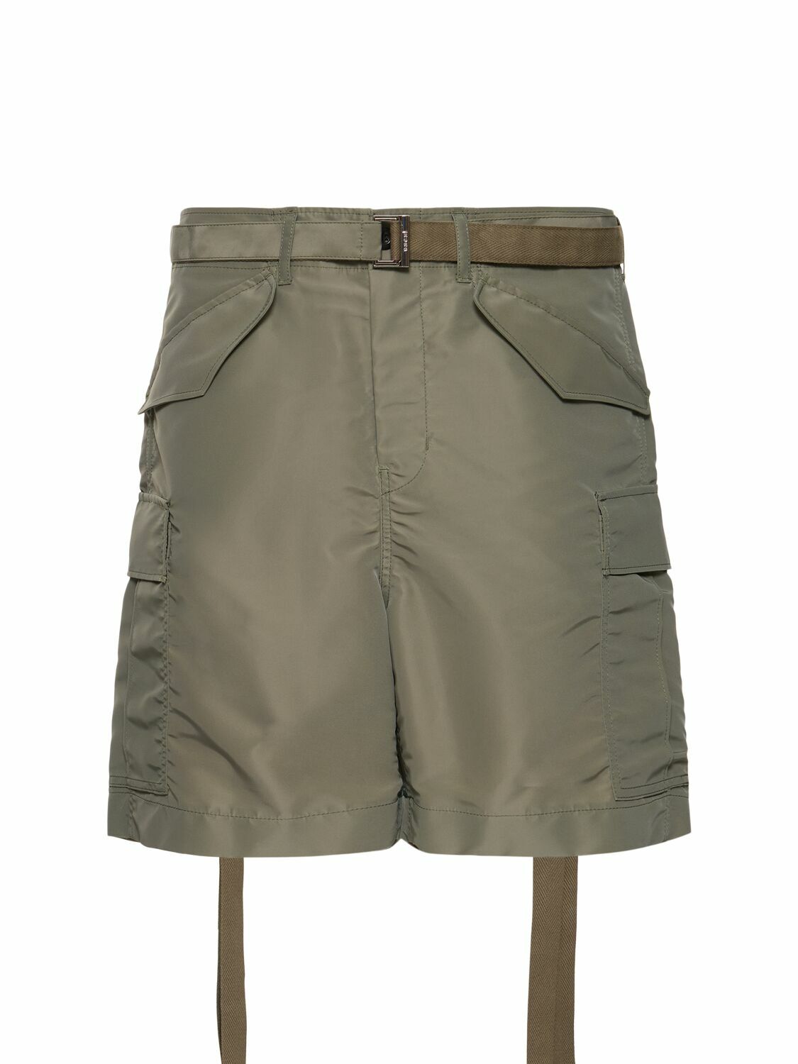 Sacai - Wide-Leg Leopard-Print Faux Fur Shorts - Beige Sacai