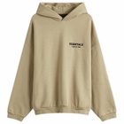 Fear of God ESSENTIALS Men's Core Logo Fleece Hoodie in Desert Sand