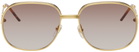 Casablanca Gold Square Sunglasses