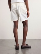 Kardo - Olbia Straight-Leg Cotton Drawstring Shorts - Neutrals