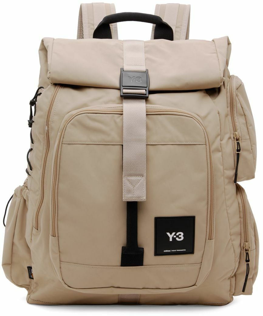 Y3 Beige Utility Backpack Y3
