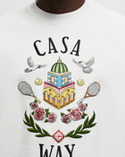 Casablanca Casa Way Embroidered Unisex Sweatshirt Blue - Mens - Sweatshirts