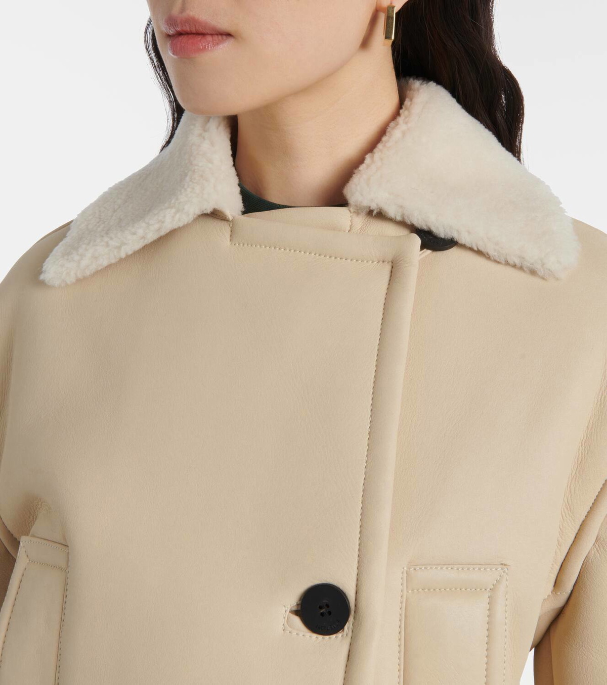 Jacquemus Marino cropped shearling jacket