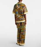 Alémais Minnie printed cotton wide-leg pants