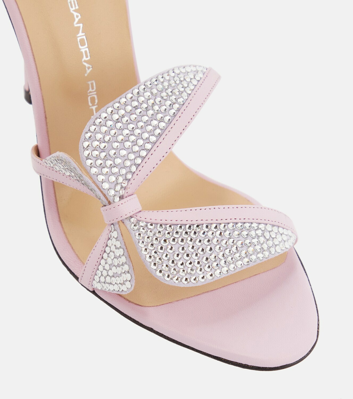 Alessandra Rich Butterfly crystal embellished sandals Alessandra Rich