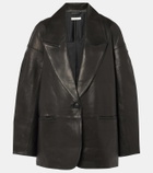 The Sei Slouchy leather blazer