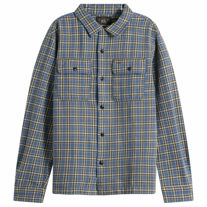 Photo: RRL Men's Matlock Check Shirt in Rl-811 Blue/Grey